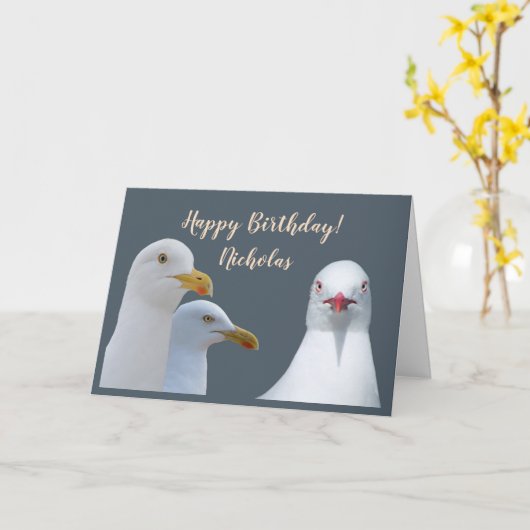 誕生日カスタムユーモアすべての私たちの群れの群れの群れ カード (黄色い花)