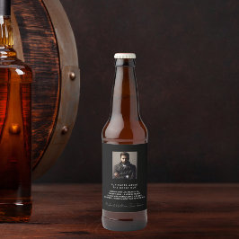 誕生日カスタム写真おもしろいファクツバイオブラックガイズマン ビールラベル