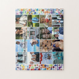 誕生日カスタム写真コラージュ ジグソーパズル