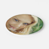 誕生日カスタム写真hello 18 18 ペーパープレート (アングル)