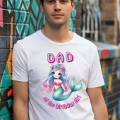 誕生日カスタム女の子Tシャツのマーメイドミントパパ Tシャツ