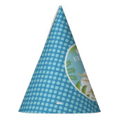 誕生日カスタム恐竜トリケラトプany年齢ブルース パーティーハット (左)