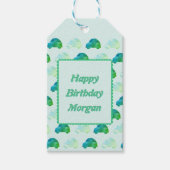 誕生日カスタム水の色の車ギフトラベル名 ギフトタグ (正面)