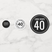 誕生日カスタム紙吹雪 コンフェッティ (裏面)