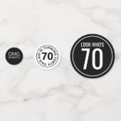 誕生日カスタム紙吹雪 コンフェッティ (裏面)