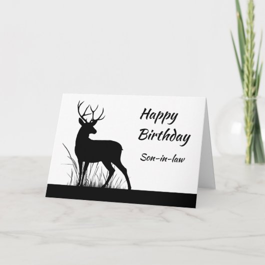 誕生日カスタム義理ヴィンテージシカ カード (正面)