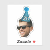 誕生日カスタム顔シール、シール顔ビニール シール (シート)