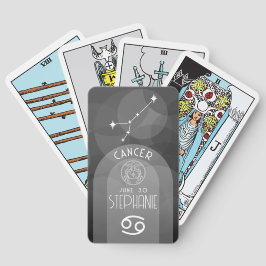 誕生日カスタム〔占星術の〕十二宮図がん – モダンデザイン トランプ