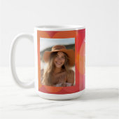 誕生日カスタム〔占星術の〕十二宮図アリ – フォトモダンデザイン コーヒーマグカップ (左)