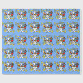 誕生日カズーブルー ラッピングペーパー (フラット)