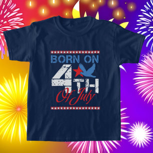 誕生日カッコいい7月4日ユニセックスTシャツ Tシャツ