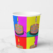 誕生日カップとケーキデザイン 紙コップ (右)