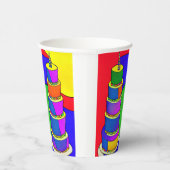 誕生日カップとケーキデザイン 紙コップ (右)