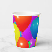 誕生日カップとバルーンデザイン 紙コップ (裏面)