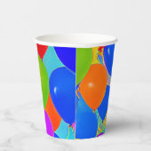 誕生日カップとバルーンデザイン 紙コップ (右)