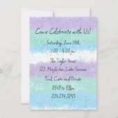 誕生日カップケお洒落ーパーソナライズされたキ 招待状 (裏面)