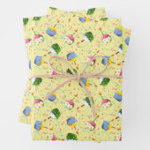 誕生日カップケーキお祝い包装紙シート ラッピングペーパーシート (インサイチュ)