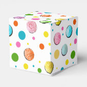 誕生日カップケーキとドットモノグラム フェイバーボックス (裏面サイド)