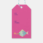 誕生日カップケーキギフト付マーメイドラベル ギフトタグ (裏面)