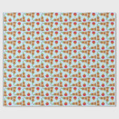 誕生日カップケーキドゥーグドゥボルドーラッピング紙 ラッピングペーパー (フラット)