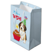 誕生日カップケーキビーグル ミディアムペーパーバッグ (裏面アングル)