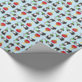 誕生日カップケーキポルトガルのウォータードッグ ラッピングペーパー (角)