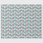 誕生日カップケーキポルトガルのウォータードッグ ラッピングペーパー (フラット)