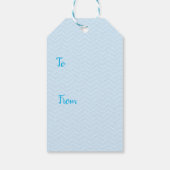 誕生日カップケーキポルトガルの水犬ギフトラベル ギフトタグ (裏面)