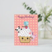 誕生日カップケーキ攻撃!ポストカード ポストカード (スタンド正面)