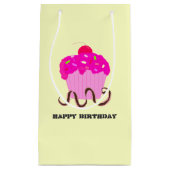 誕生日カップケーキ スモールペーパーバッグ (正面)