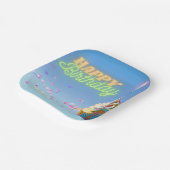 誕生日カップケーキ ペーパープレート (傾斜あり)