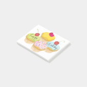 誕生日カップケーキ ポストイット (アングル)