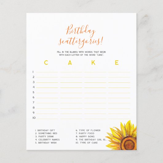 誕生日カテゴリーゲーム！初めての誕生日ゲーム (正面)