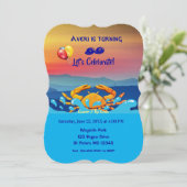 誕生日カニのシンボル/がん(6月21日~7月22日) I 招待状 (スタンド正面)