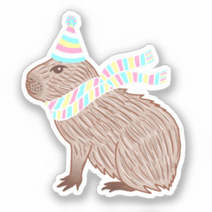 誕生日カピバラ シール