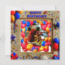 誕生日カピバラ&チワワ招待状- Kid's P