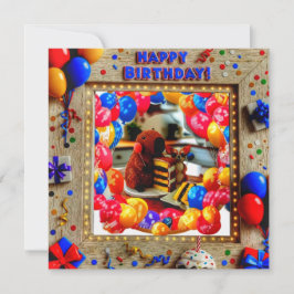 誕生日カピバラ&チワワ招待状- Kid's P 招待状