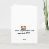 誕生日カヤックあいさつカード写真アートカヤック カード (裏面)