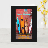 誕生日カヤックあいさつカード写真アートカヤック カード (黄色い花)