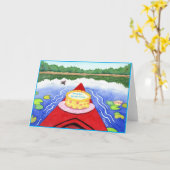 誕生日カヤック カード (黄色い花)