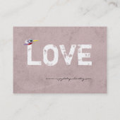 誕生日カラフルのBird Oldビジネスカード 名刺 (裏面)