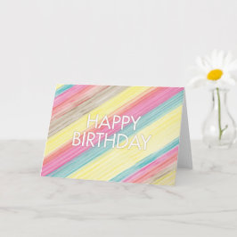誕生日カラフルカード カード