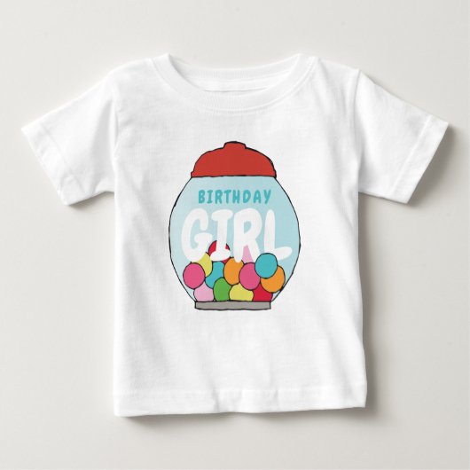 誕生日カラフルガンボールのテーマパーティーガンボールパーティー ベビーTシャツ (正面)
