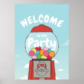 誕生日カラフルガンボールのテーマパーティーガンボールパーティー ポスター (正面)