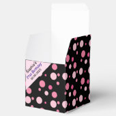 誕生日カラフルストライプのモノグラム名優先ボックス フェイバーボックス (オープン)