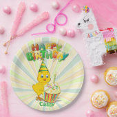 誕生日カラフルチキン漫画 ペーパープレート (パーティー)
