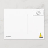 誕生日カラフルチキン漫画 ポストカード (裏面)