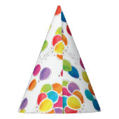 誕生日カラフルバルーン パーティーハット (裏面)