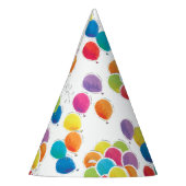 誕生日カラフルバルーン パーティーハット (左)