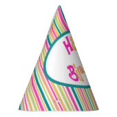 誕生日カラフルパーティー帽 パーティーハット (左)